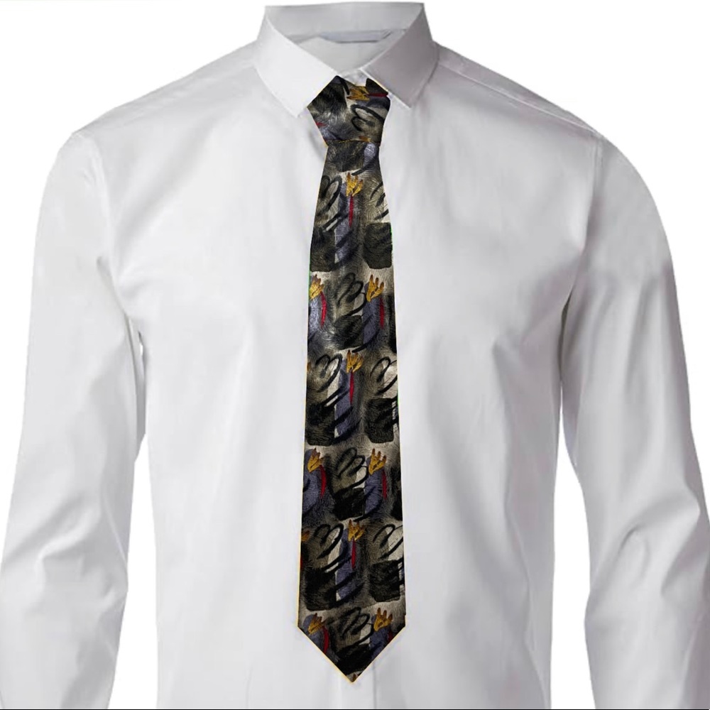 J Garcia Hummingbird Collection Vintage 1996 Silk Necktie